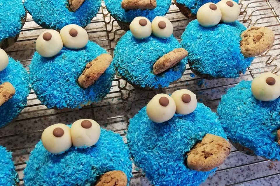 Krümelmonster Cupcakes