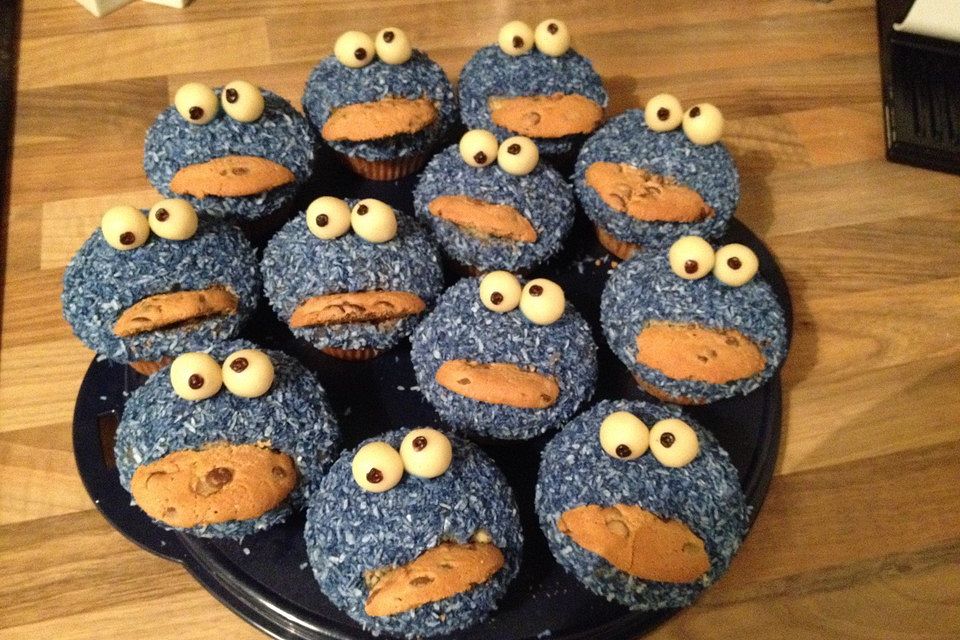 Krümelmonster Cupcakes