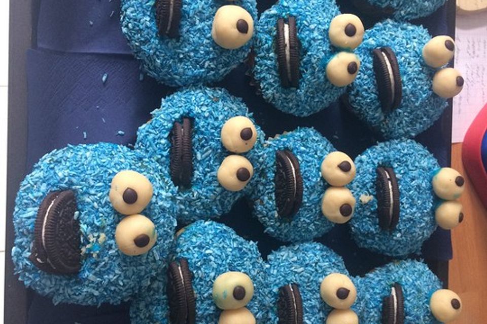 Krümelmonster Cupcakes