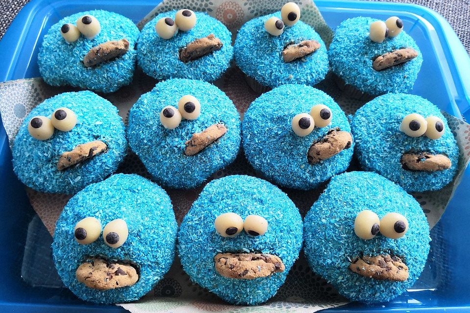 Krümelmonster Cupcakes