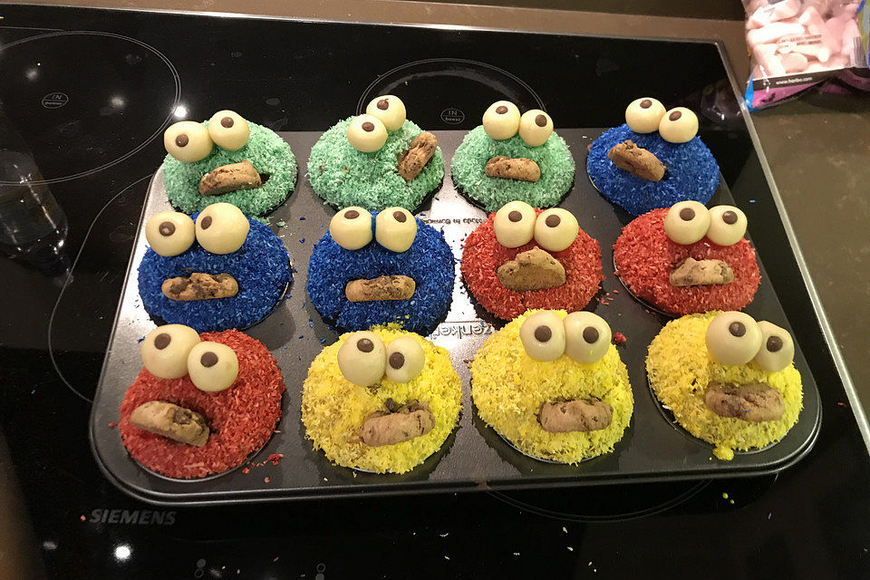 Krümelmonster Cupcakes