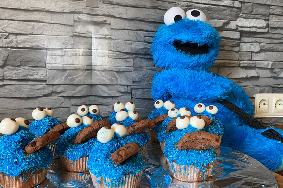 Krümelmonster Cupcakes