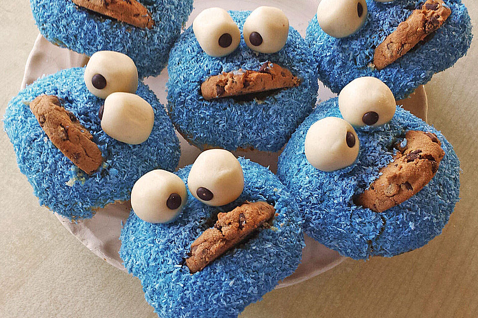 Krümelmonster Cupcakes