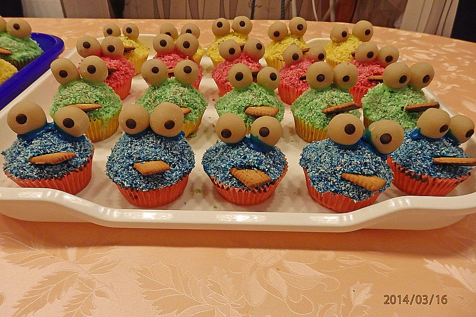 Krümelmonster Cupcakes