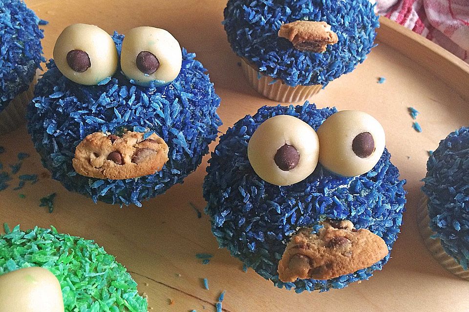 Krümelmonster Cupcakes