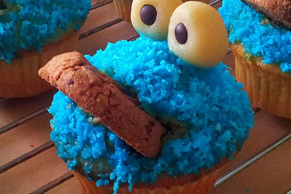 Krümelmonster Cupcakes