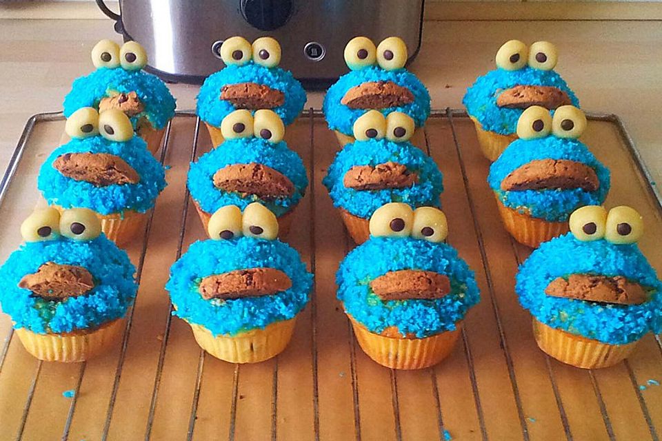 Krümelmonster Cupcakes