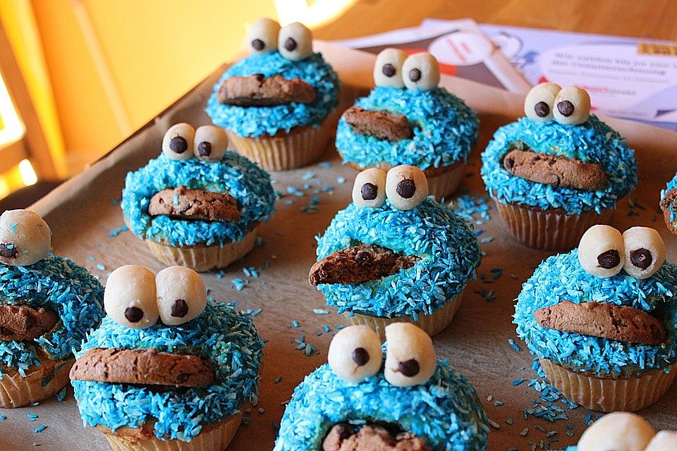 Krümelmonster Cupcakes