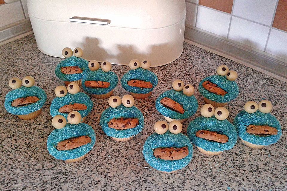 Krümelmonster Cupcakes