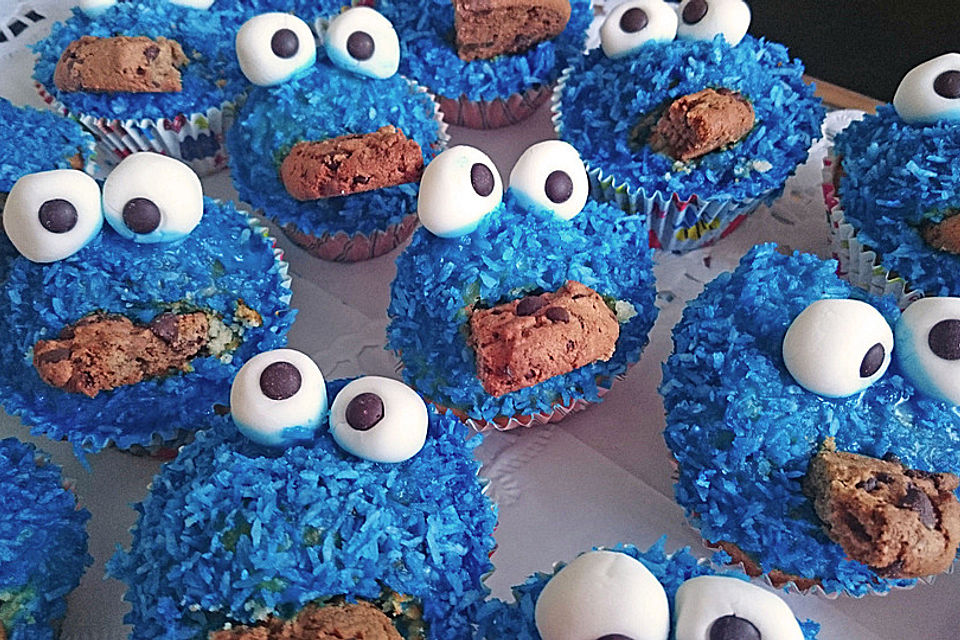 Krümelmonster Cupcakes