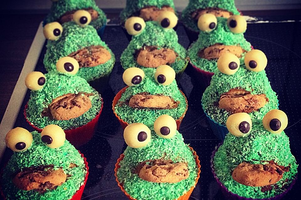 Krümelmonster Cupcakes