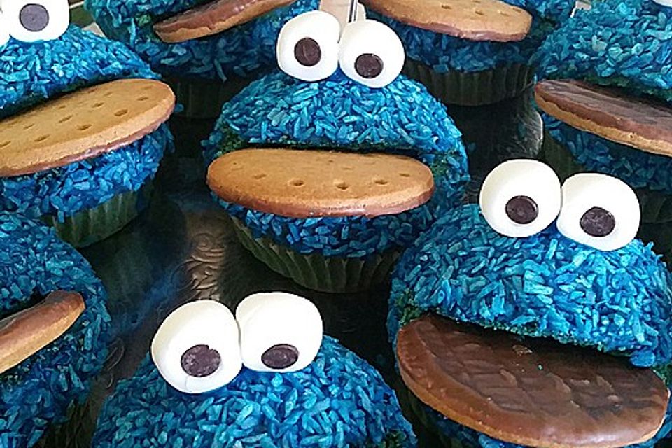 Krümelmonster Cupcakes