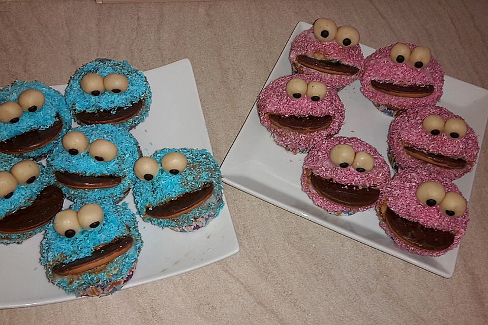 Krümelmonster Cupcakes