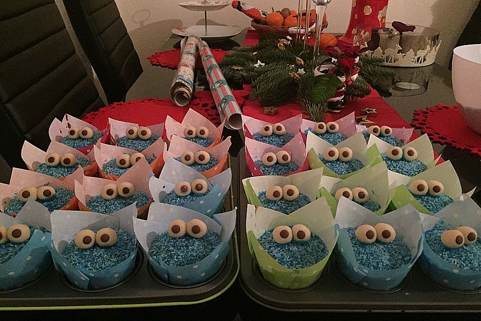 Krümelmonster Cupcakes