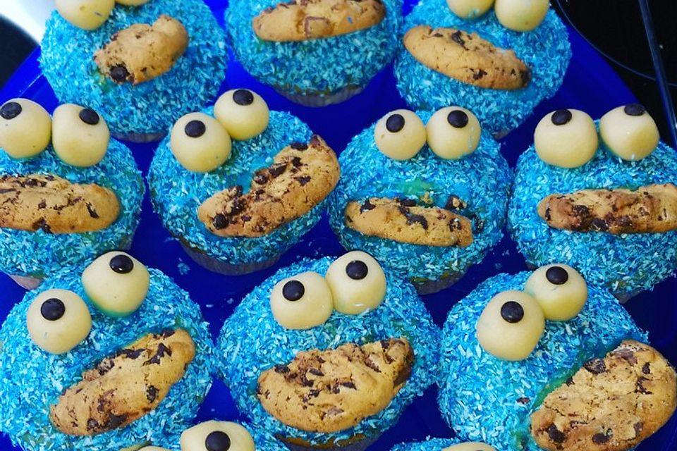 Krümelmonster Cupcakes