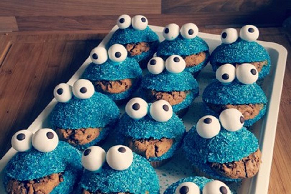 Krümelmonster Cupcakes