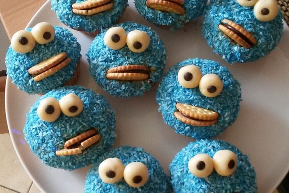 Krümelmonster Cupcakes