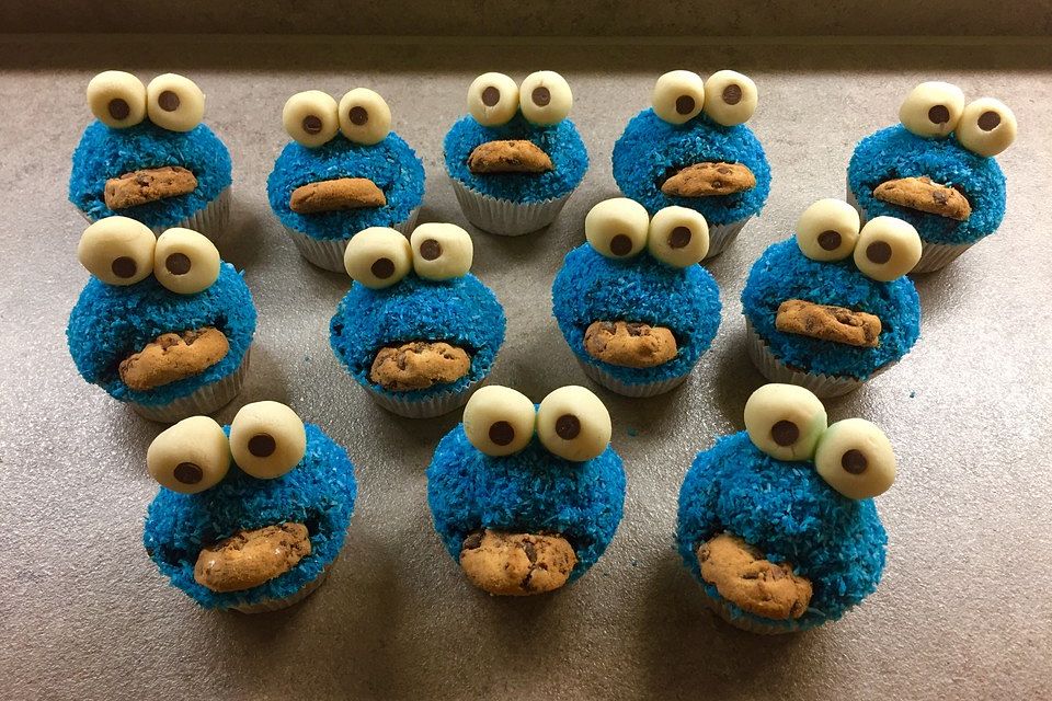 Krümelmonster Cupcakes