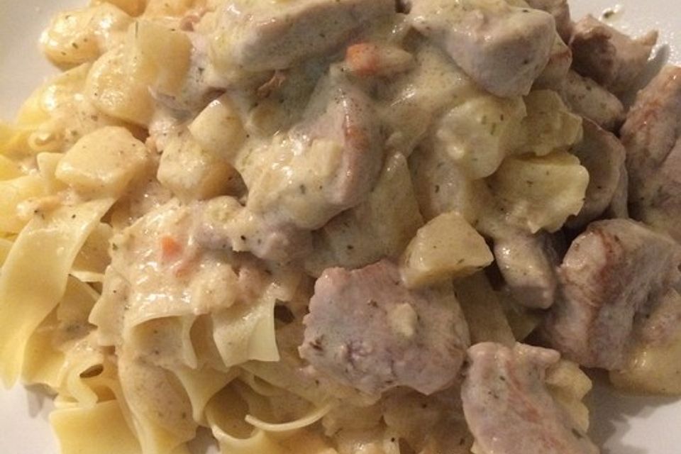 Geschnetzeltes in Apfelsauce Geschnetzeltes in Apfelsauce