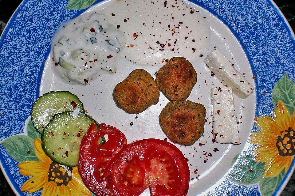 Schnelle Falafel in Pitabrot