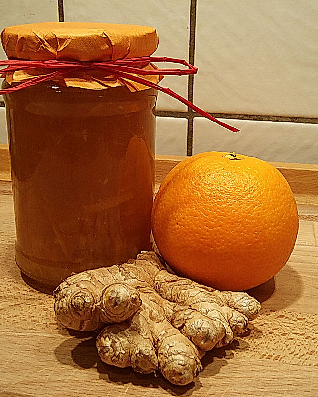 Winterliche Orangen-Marmelade mit Ingwer und Kardamom