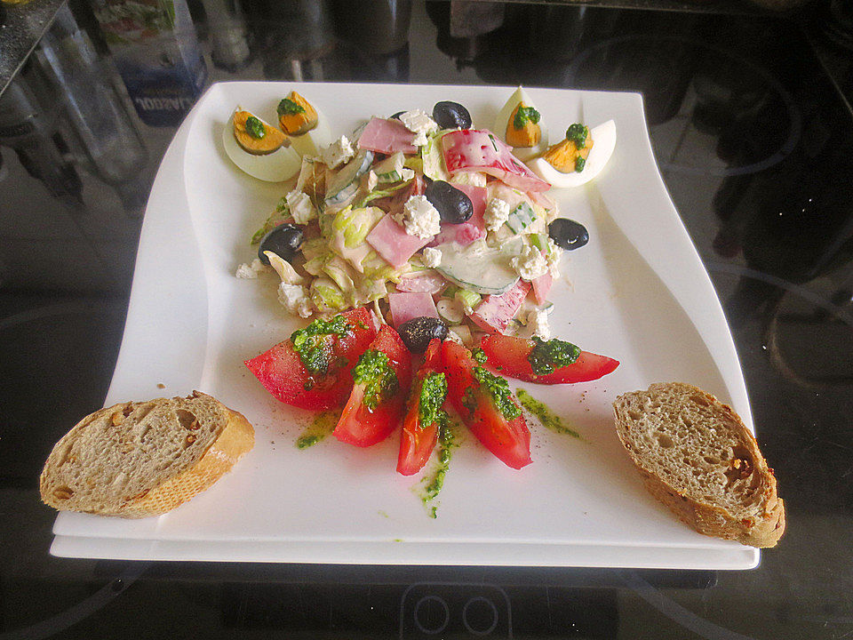 Bunter Salat mit Joghurt-Dressing von MissPrincessSissi| Chefkoch