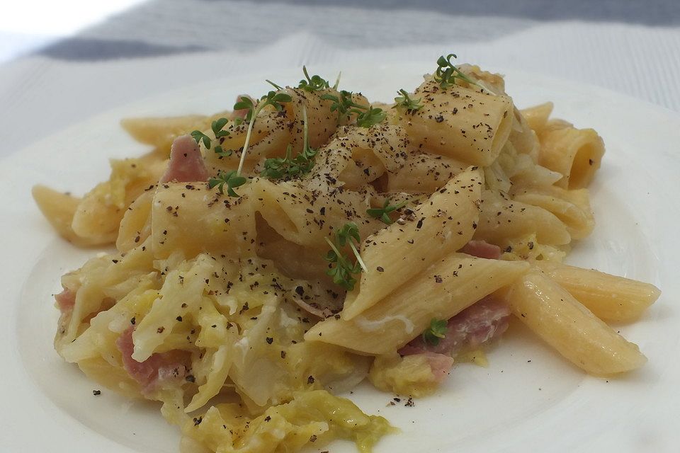 Kohl-Schinken-Pasta