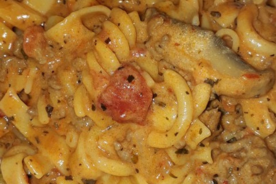 Bologneser Topf mit Champignons ohne Fix