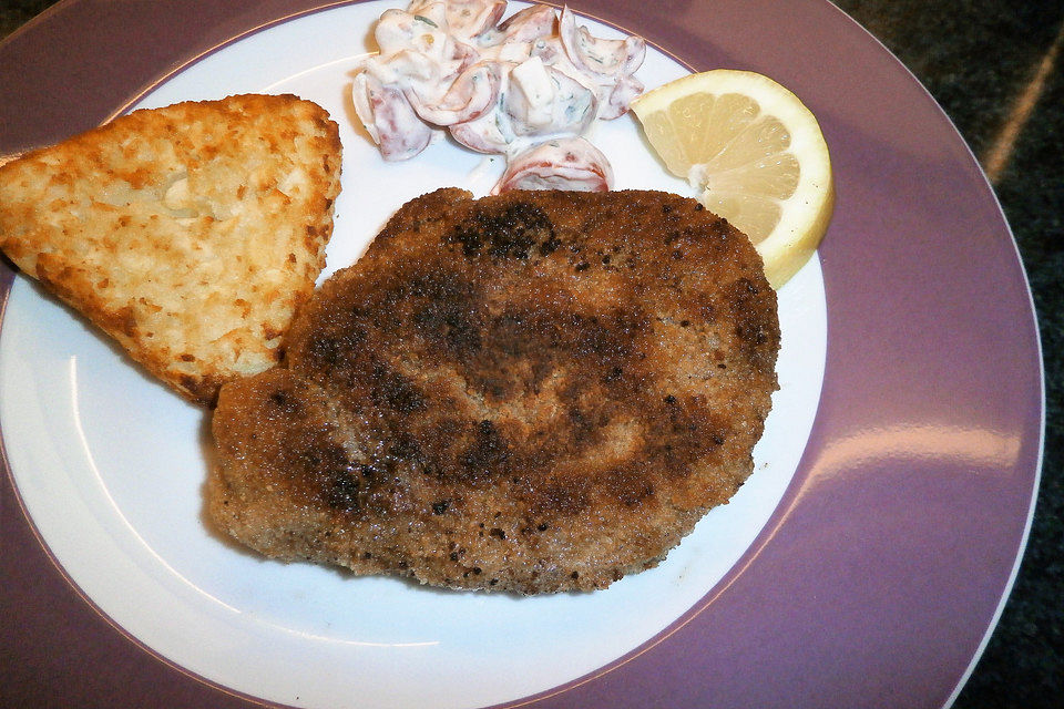 Putenschnitzel in Kruste