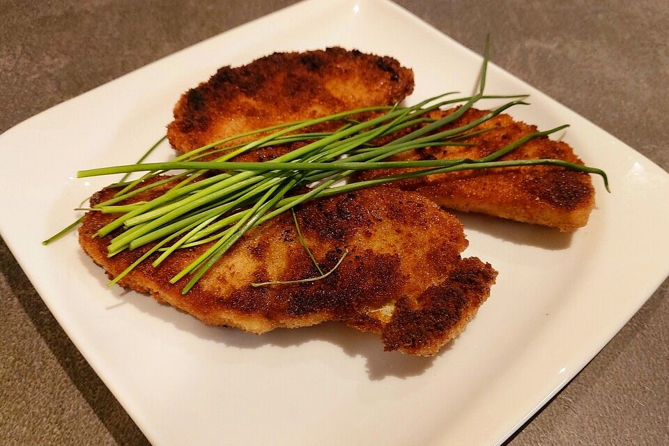 Putenschnitzel in Kruste