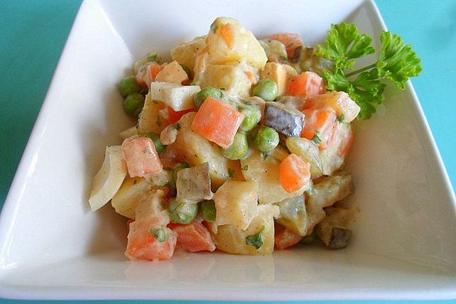 Vegetarischer, bunter Kartoffelsalat von AkinomReib| Chefkoch