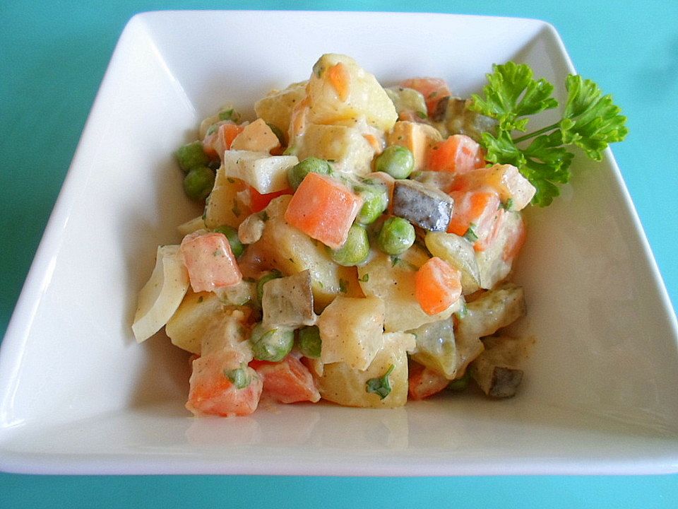 Vegetarischer, bunter Kartoffelsalat von AkinomReib| Chefkoch