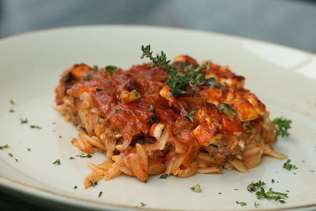 Griechischer Hackauflauf mit Kritharaki-Nudeln von falfala| Chefkoch