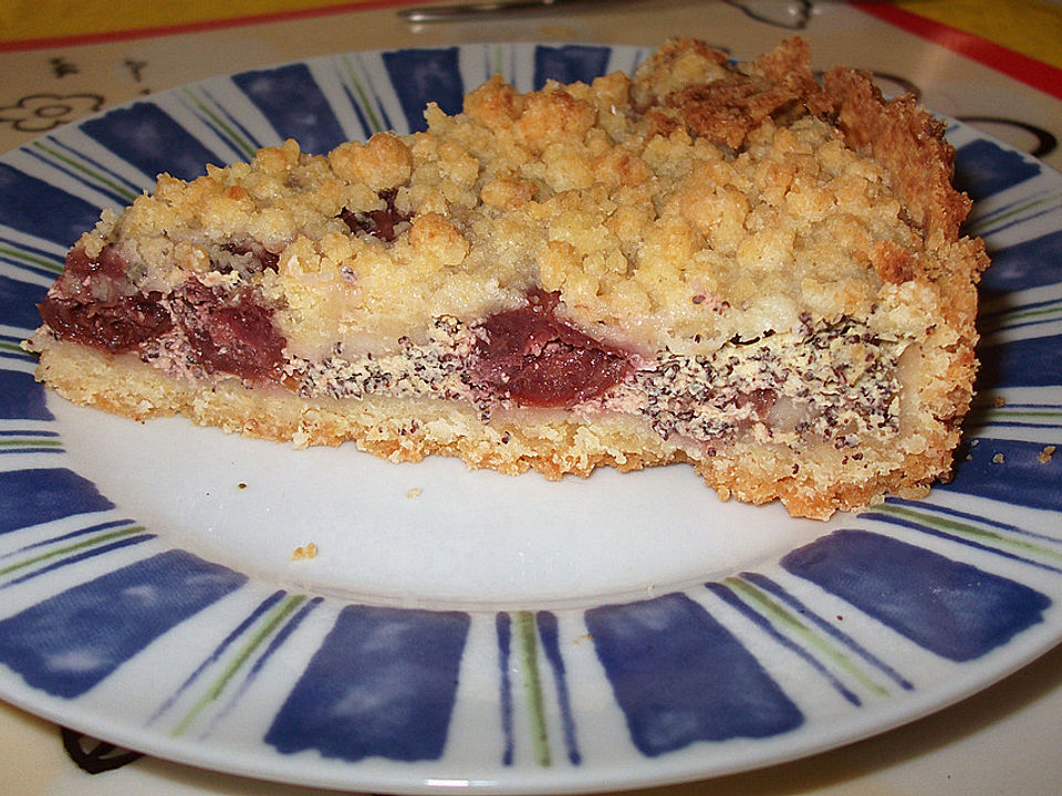 Kirsch-Mohn-Streuselkuchen von AnjaCeline| Chefkoch