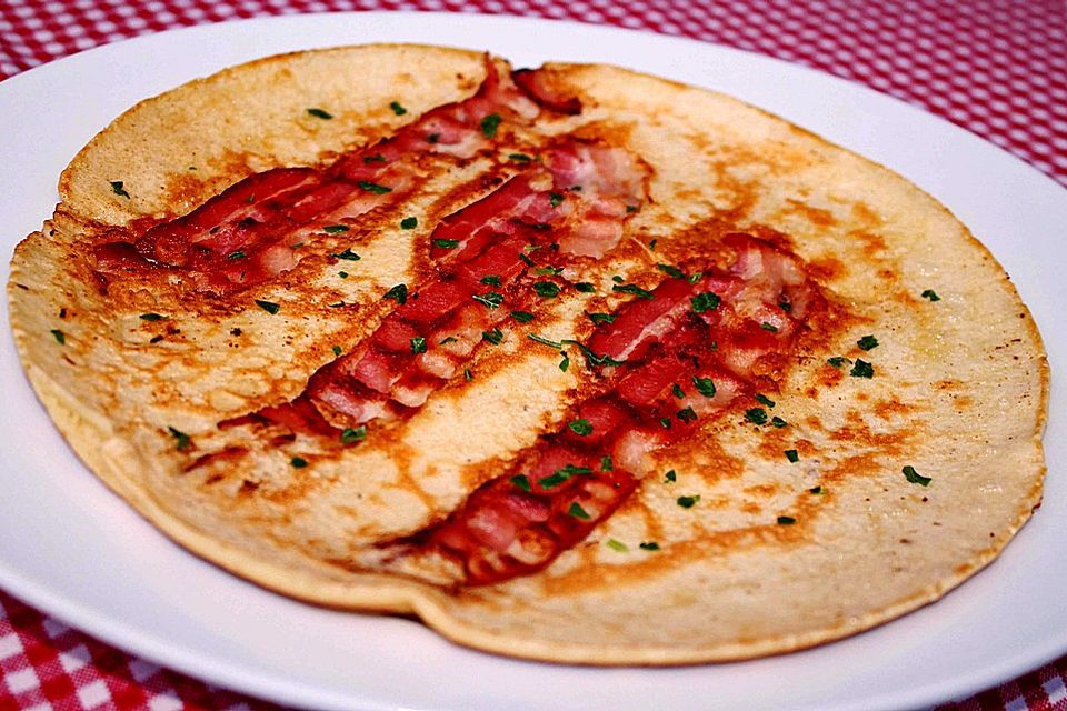 Speckpfannkuchen wie im Rheinland