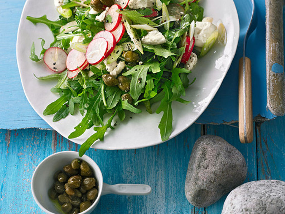 Rucola Salat Mit Feta Und Radieschen Von Engelmietz Chefkoch