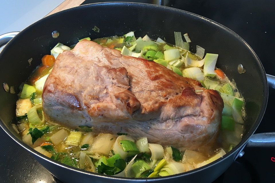 Schweinebraten in Honigsoße