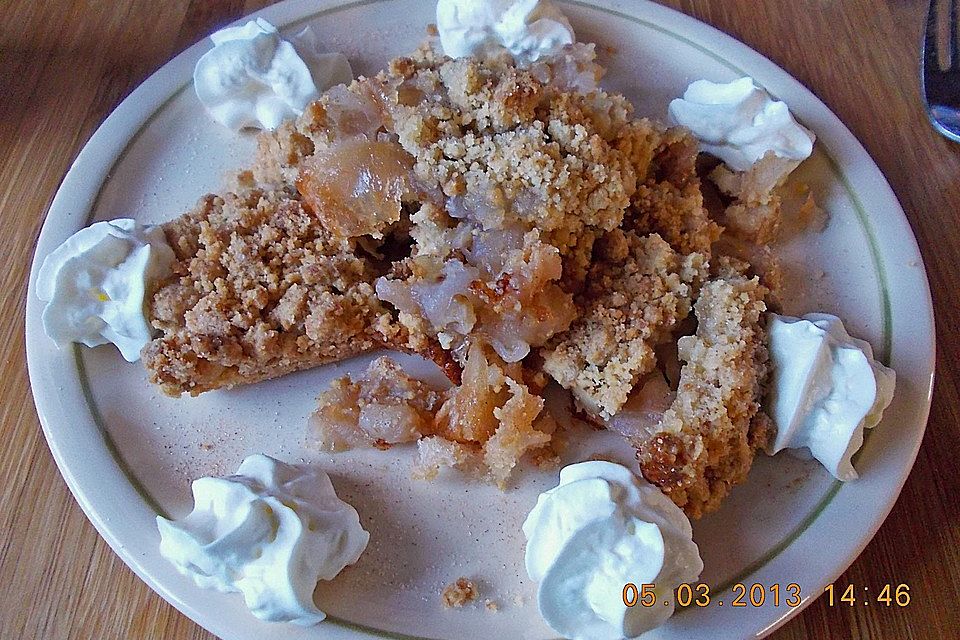 Apfel-Walnuss-Crumble