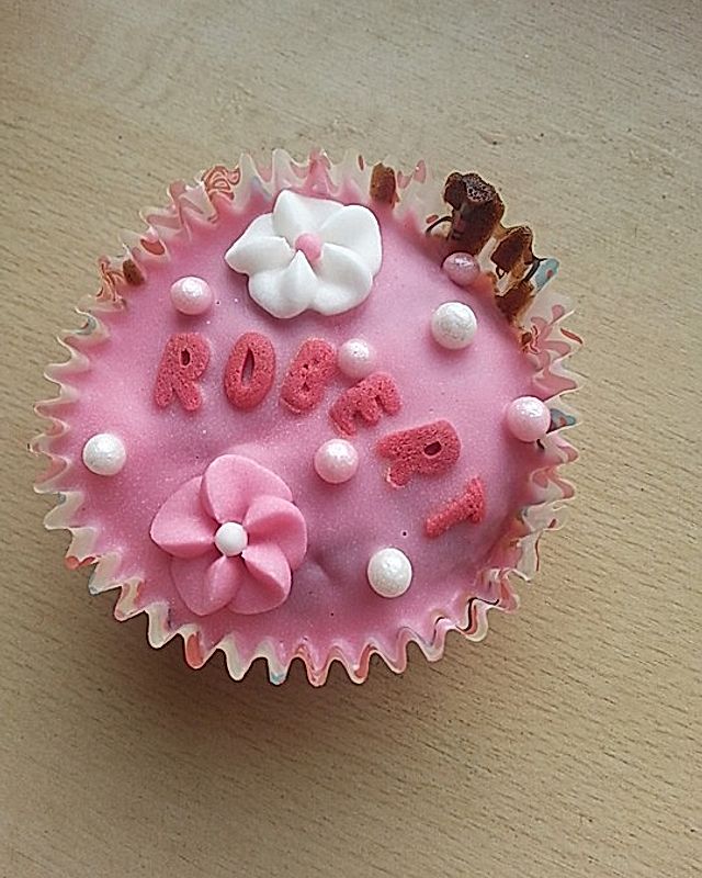 Rosa Mädchen-Muffins