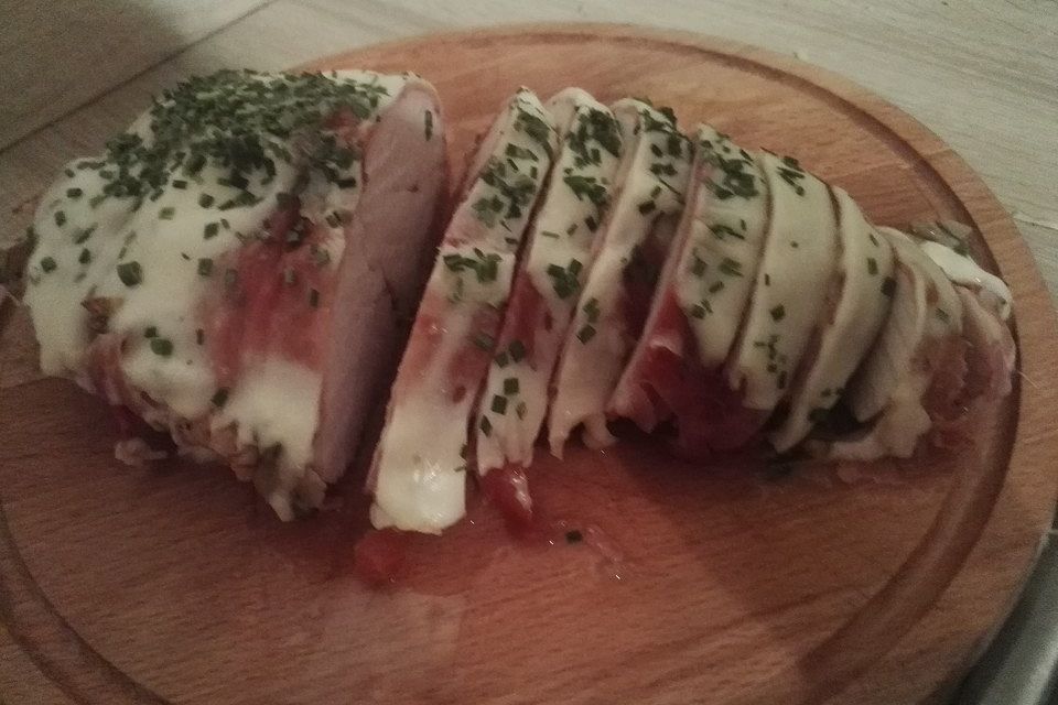 Putenbraten mit Zwiebelgemüse