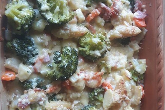 Schupfnudelgratin mit gekochtem Schinken und Brokkoli von simoneCook ...