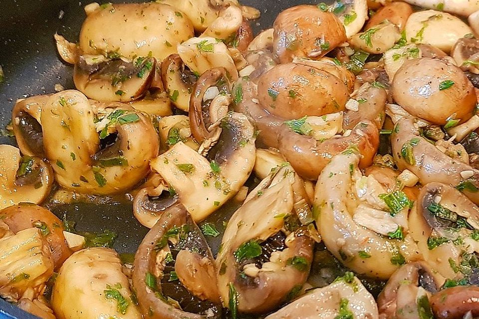 Knoblauch-Champignons