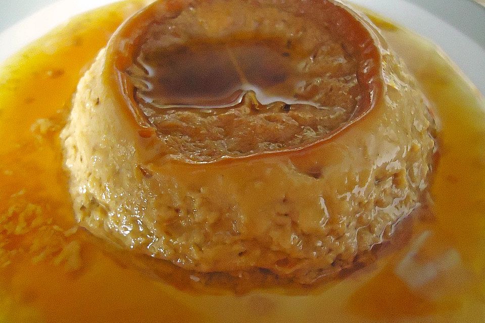 Pfirsich-Karamell Flan