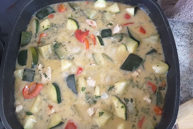 Putenpfanne mit Zucchini und Paprika von Aurelie62646| Chefkoch