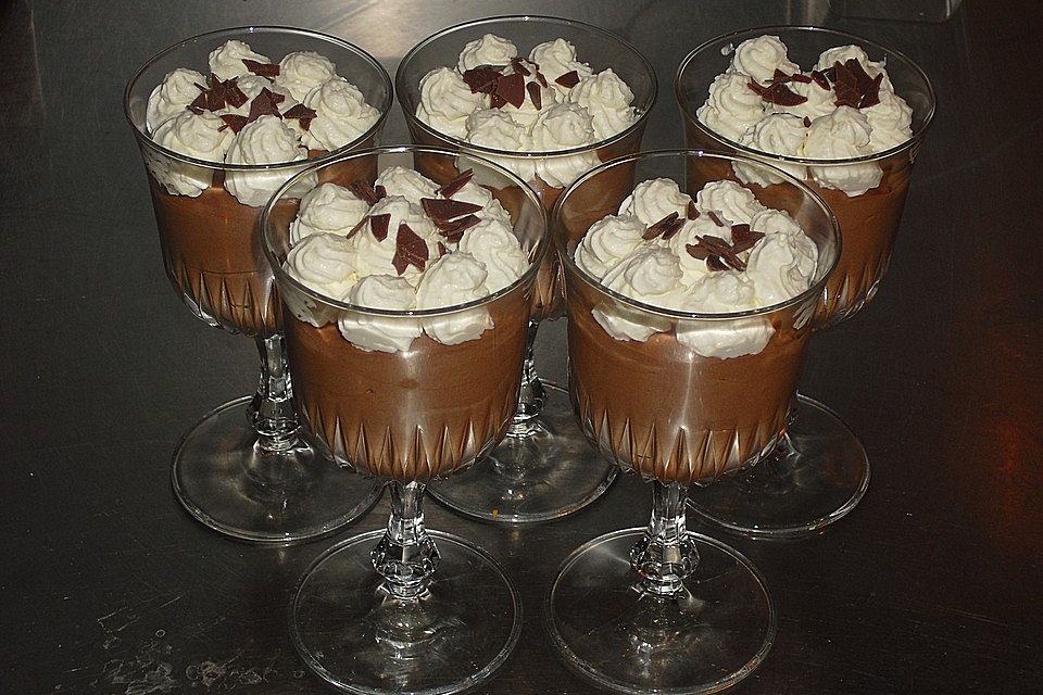 Mousse au Chocolat, hell oder dunkel