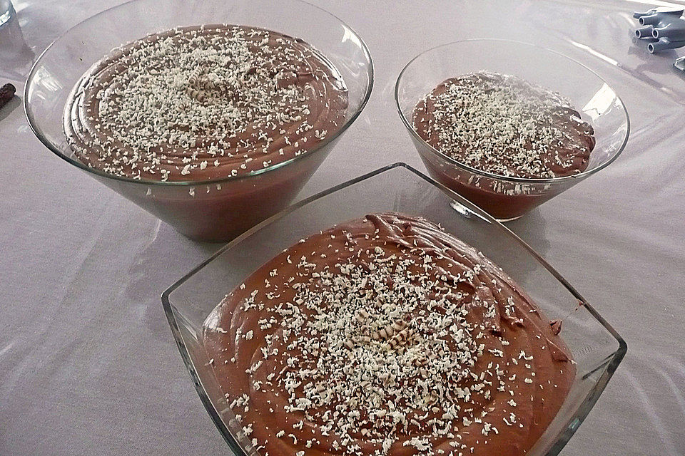 Mousse au Chocolat, hell oder dunkel