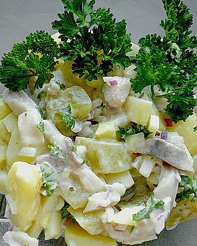 Kartoffelsalat mit Matjes