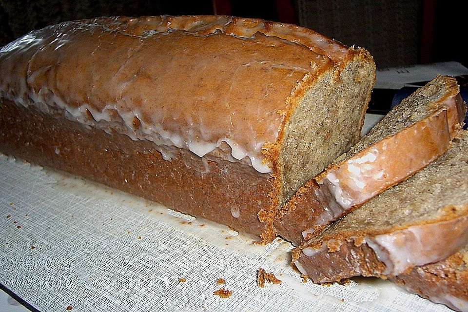 Karibisches Bananenbrot oder Bananenkuchen