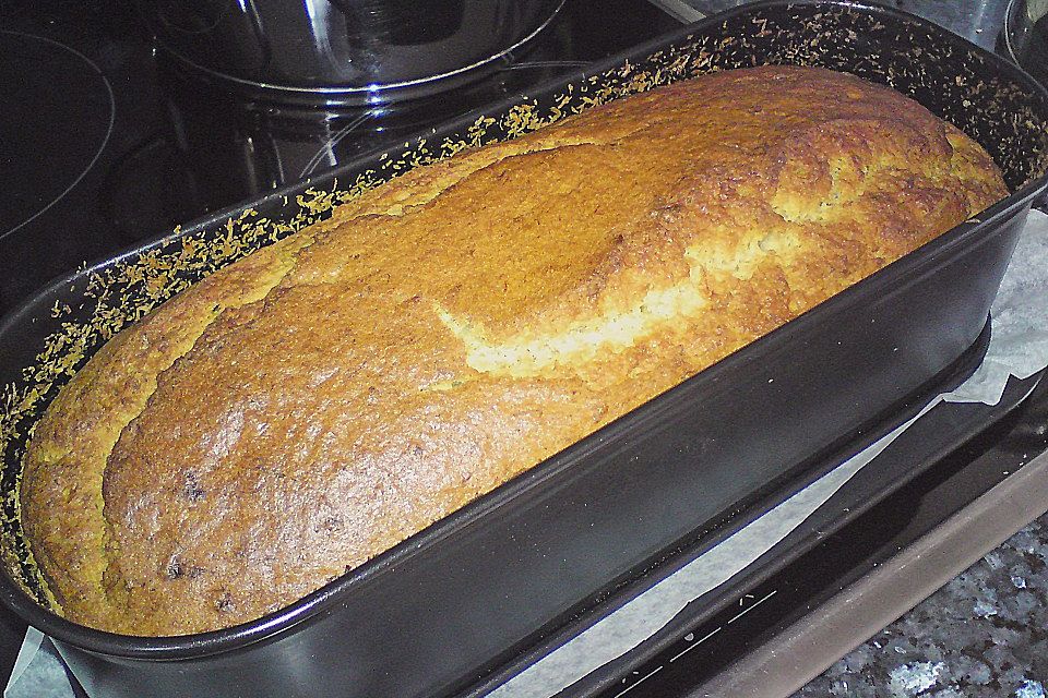 Karibisches Bananenbrot oder Bananenkuchen