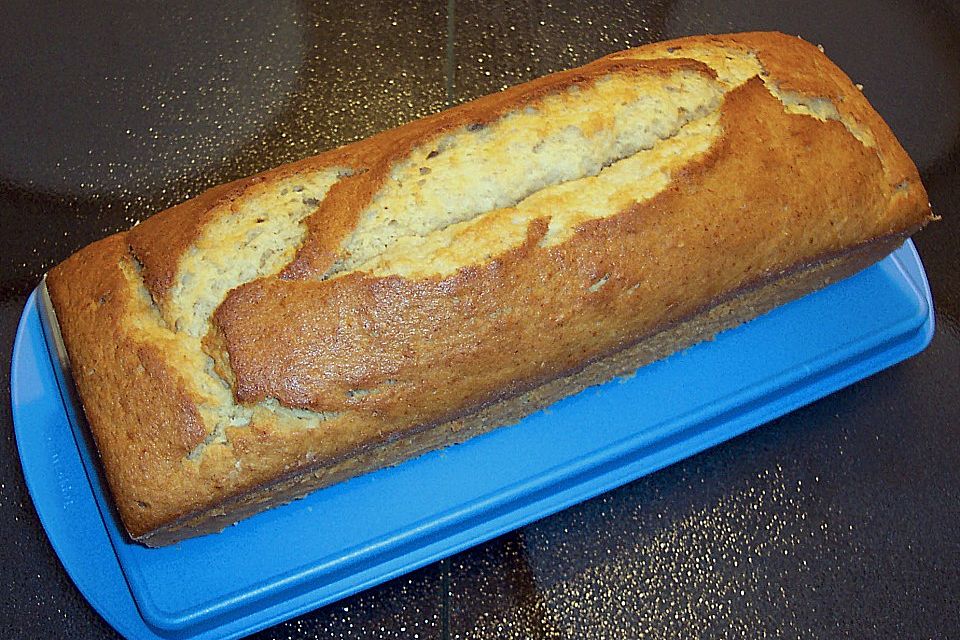 Karibisches Bananenbrot oder Bananenkuchen